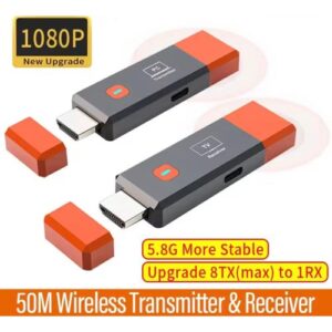 HDMI Wireless Transmitter And Receiver 1080P 50M HDMI Wireless Video TV Stick Display Extender For Camera Laptop PC to TV