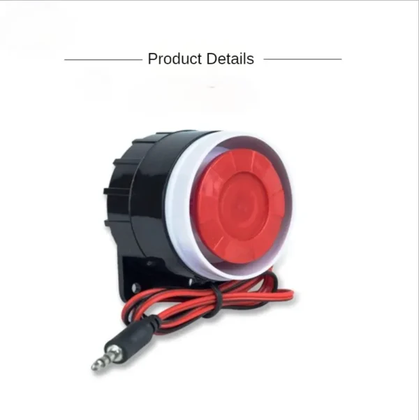DC 12V Wired Mini Horn Siren 105dB – Home Security Anti-Theft Alarm Horn — image 1
