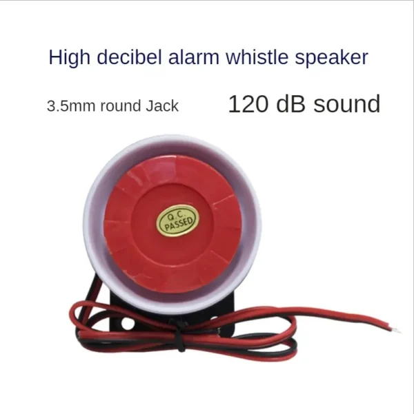 DC 12V Wired Mini Horn Siren 105dB – Home Security Anti-Theft Alarm Horn — image 3