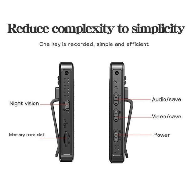 1080P HD Mini Camera Portable Digital Video Recorder with Night Vision – Compact Surveillance Body Camera — image 2