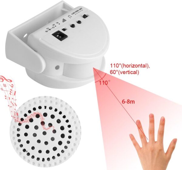 32-Voice Wireless Infrared Motion Sensor Door Chime & Alarm — image 5