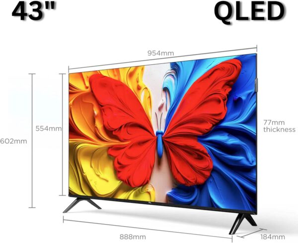 TCL 43-Inch QLED Full HD Smart Google TV (2025 Model) – 43S5K — image 2
