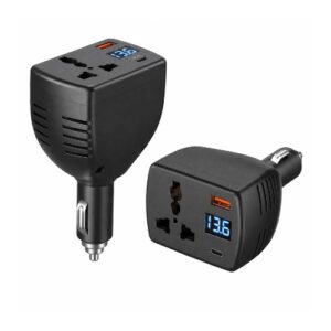 150W Car Power Inverter DC 12V to AC 220V – Auto Voltage Converter with USB Car Charger