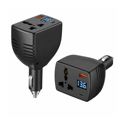 150W Car Power Inverter DC 12V to AC 220V – Auto Voltage Converter with USB Car Charger — image 1