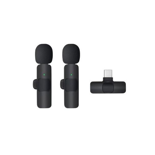 Mini Wireless Lavalier Microphone USB-C – Noise-Cancelling Clip-On Lapel Mic for Smartphones 2 in 1 — image 1